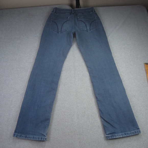 Prana Jeans Womens 0/25 Blue Flannel Lined Straight Leg Outdoor - Picture 5 of 16